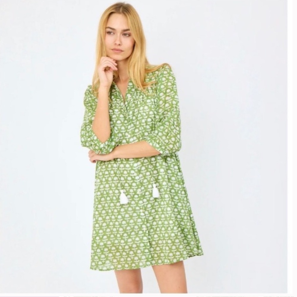 Green Floral Women's Dress
